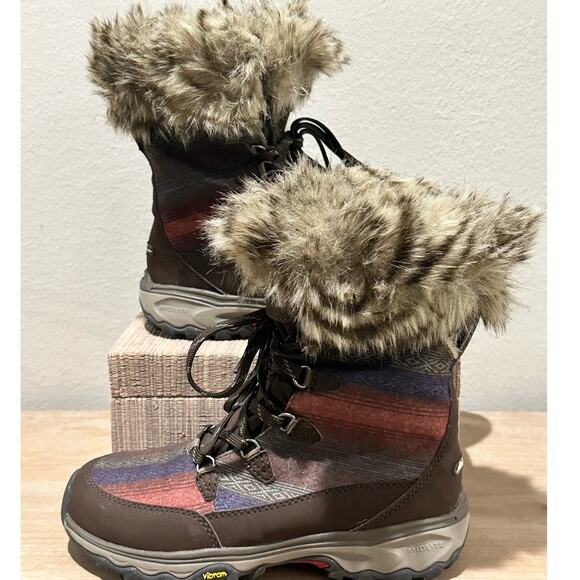 Eddie Bauer Women's Snow Winter Boot Faux Fur 6.5 - Picture 1 of 8